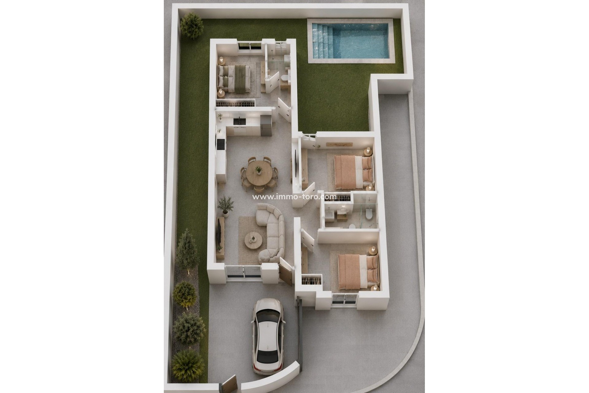 New Build - Detached house / Townhouse - Mazarrón - Country Club