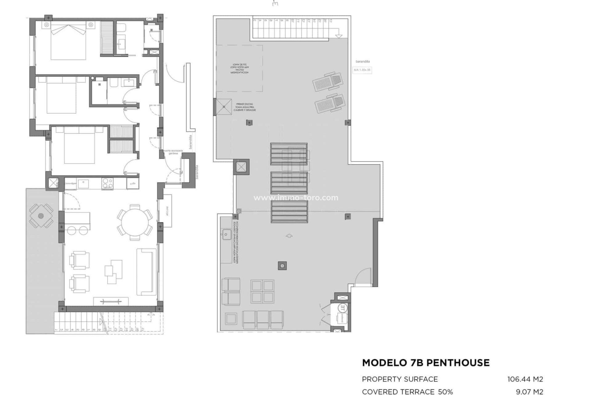 New Build - Penthouse - Los Alcázares - Parque Diana