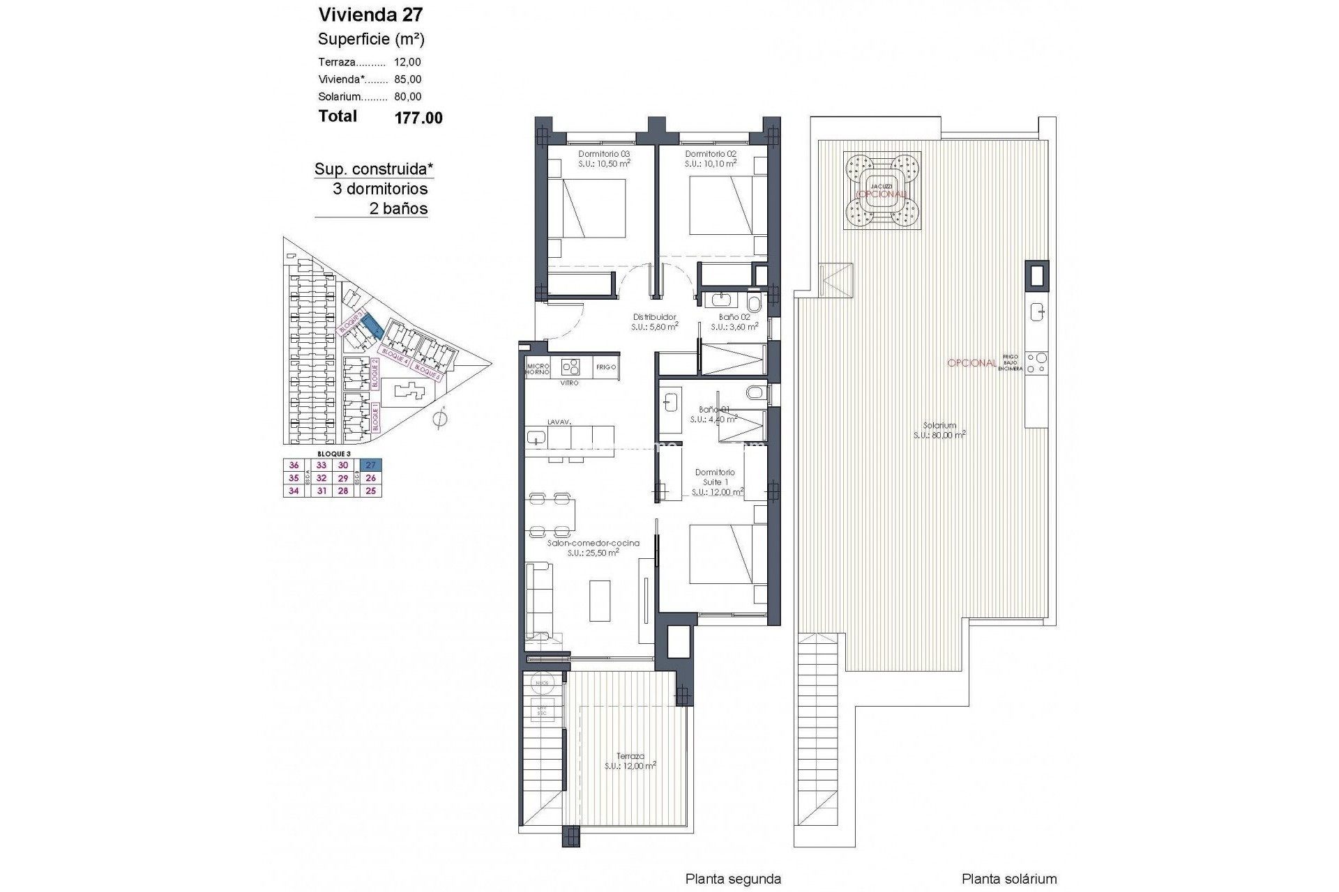 New Build - Penthouse - Los Alcázares - Serena Golf