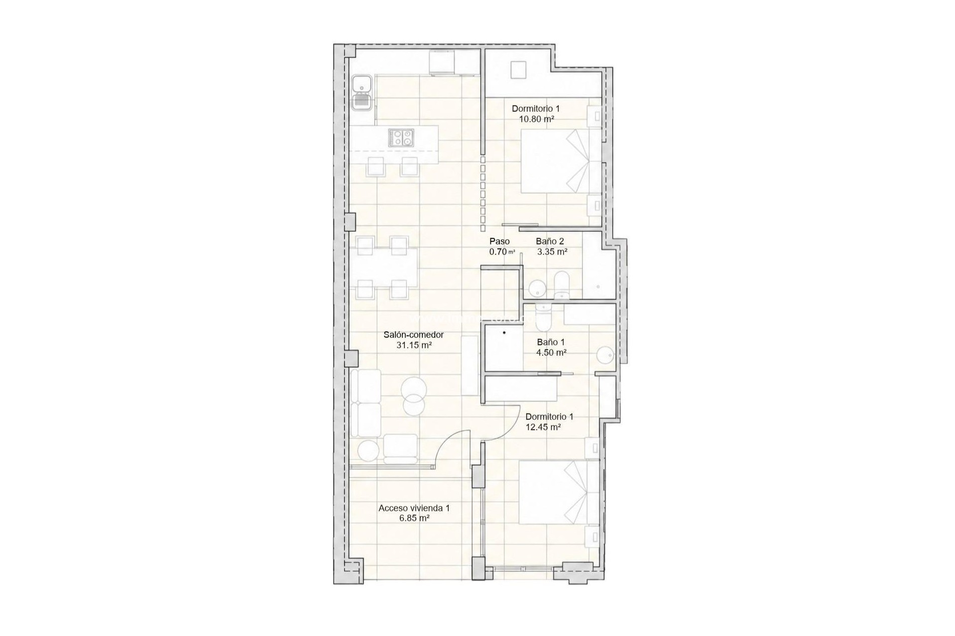 Nieuwbouw - Appartement  - San Javier - pueblo