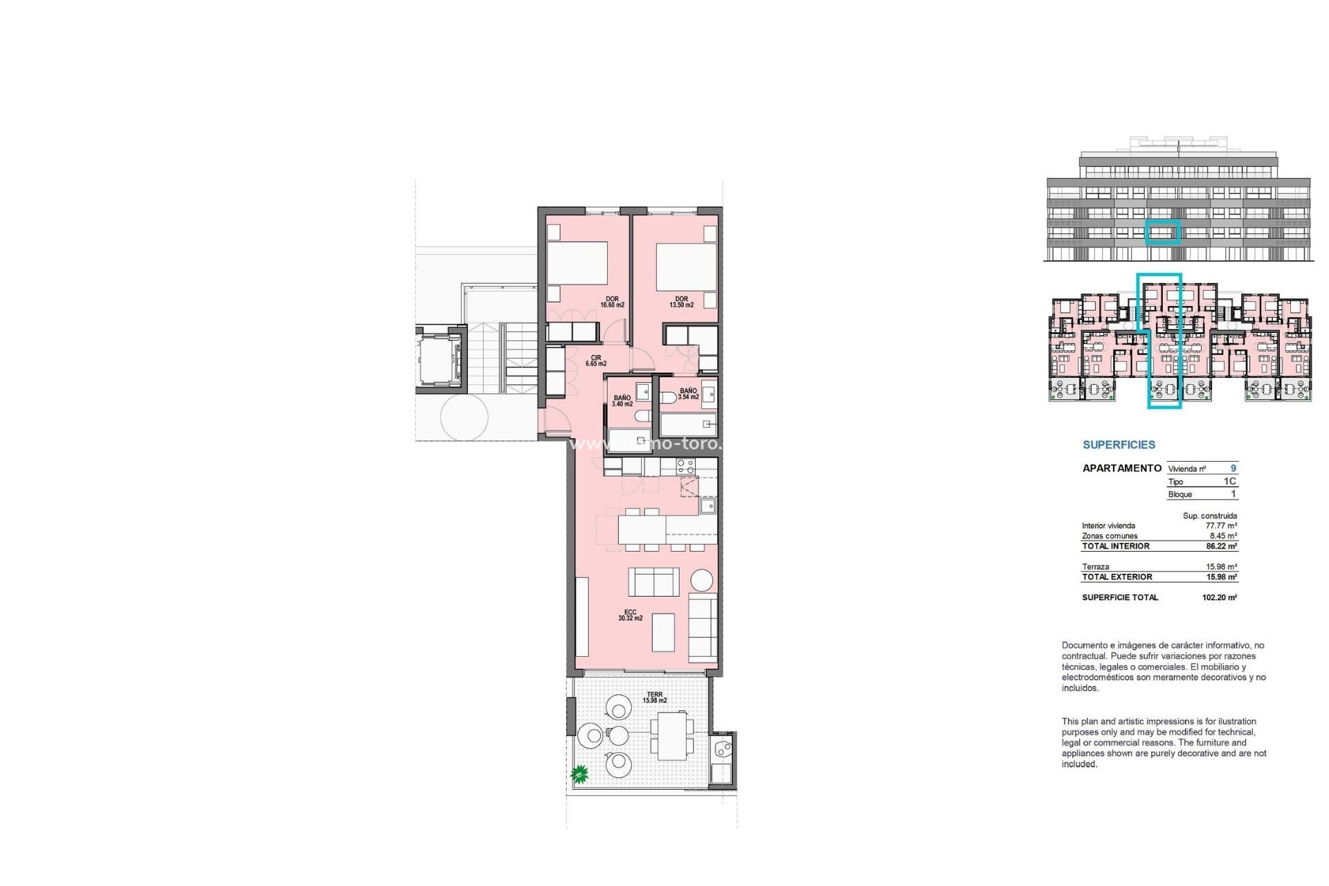 Nieuwbouw - Appartement  - Torre Pacheco - Santa Rosalia Lake And Life Resort