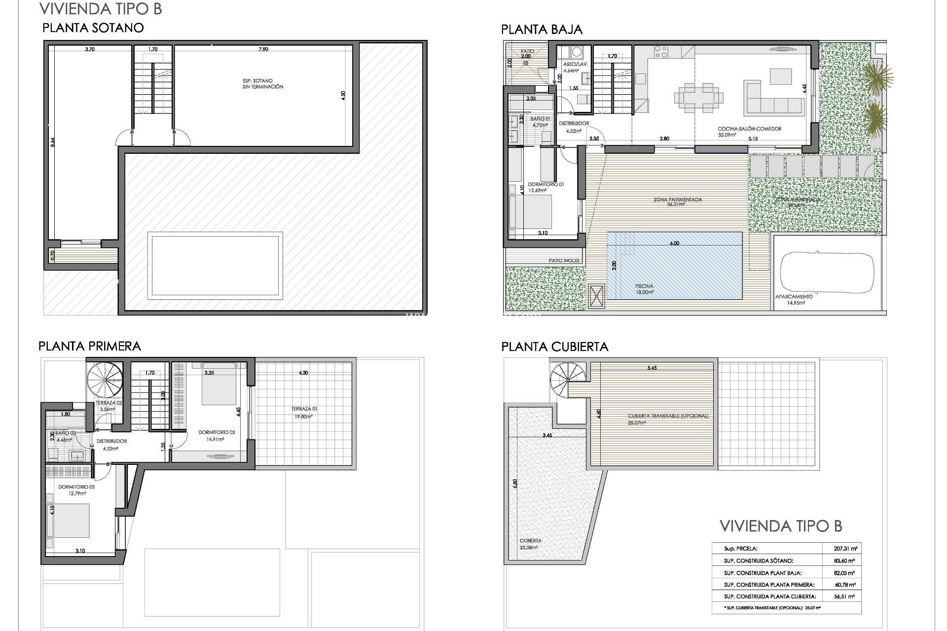 Nieuwbouw - Geschakelde woning - Bigastro - Loma Alta