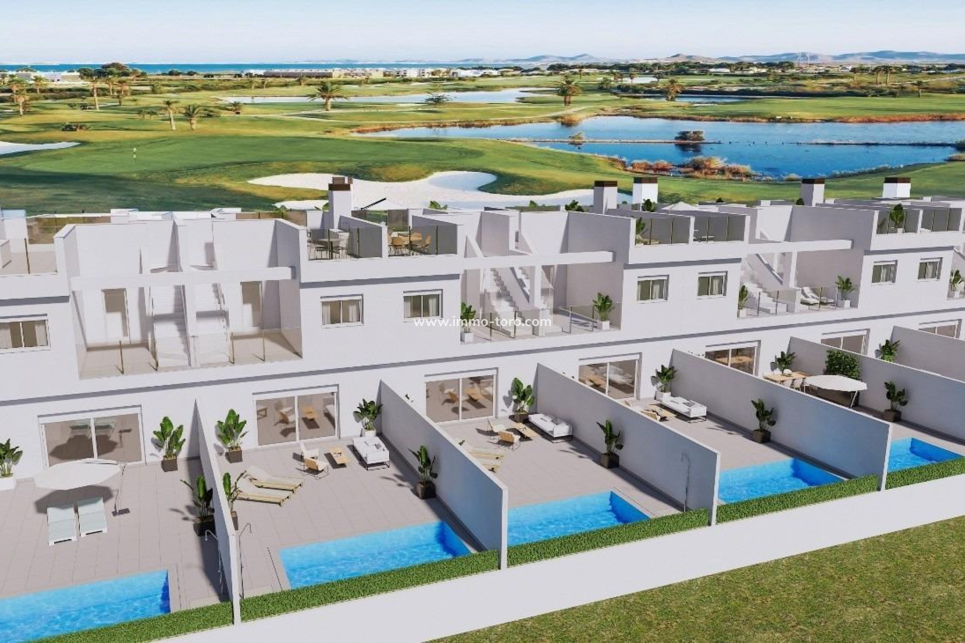 Nieuwbouw - Geschakelde woning - Los Alcázares - Serena Golf