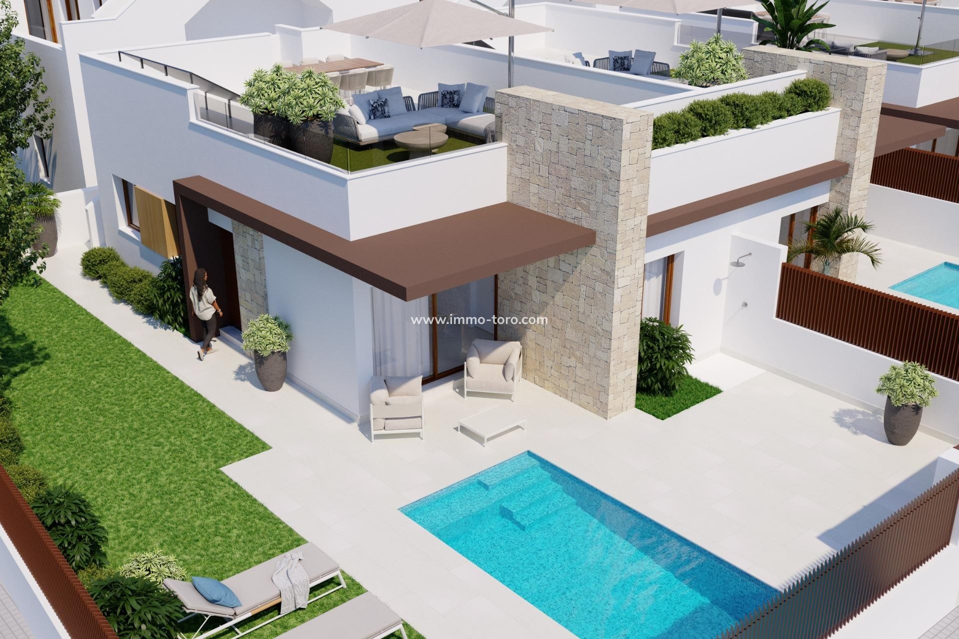 Nieuwbouw - Geschakelde woning - Orihuela - Vistabella Golf
