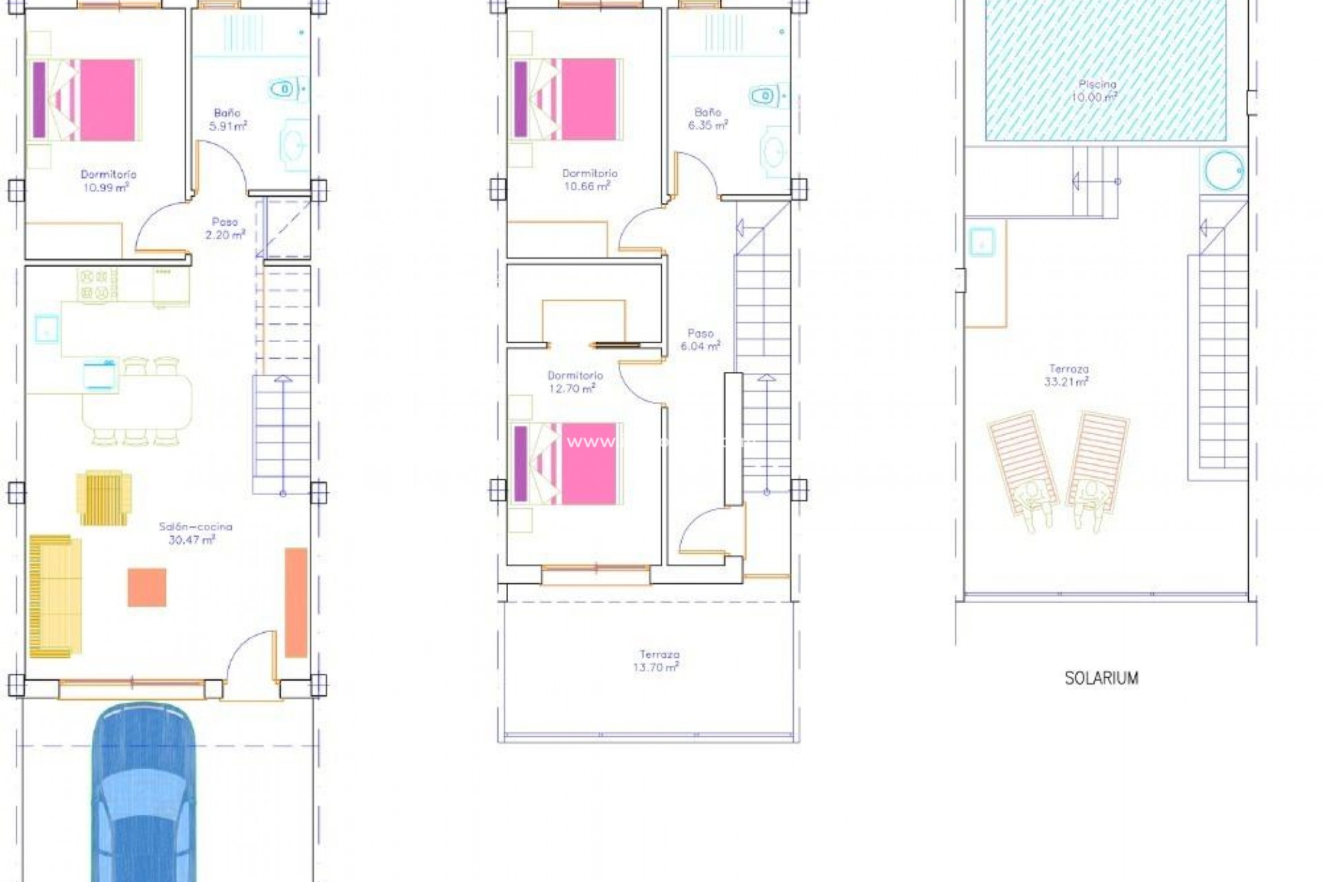 Nieuwbouw - Geschakelde woning - San Pedro del Pinatar - Pueblo