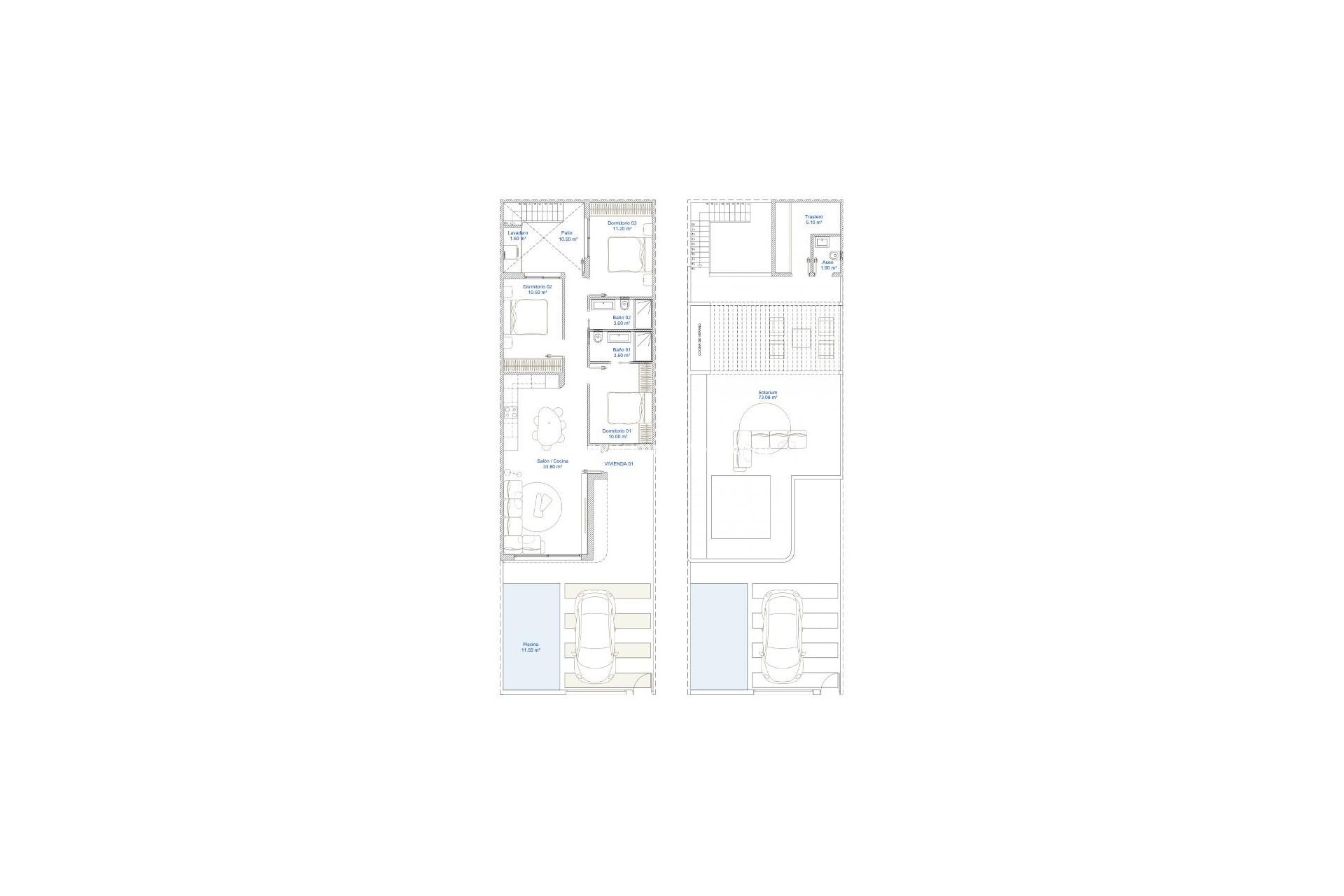 Nieuwbouw - Geschakelde woning - San Pedro del Pinatar - Pueblo
