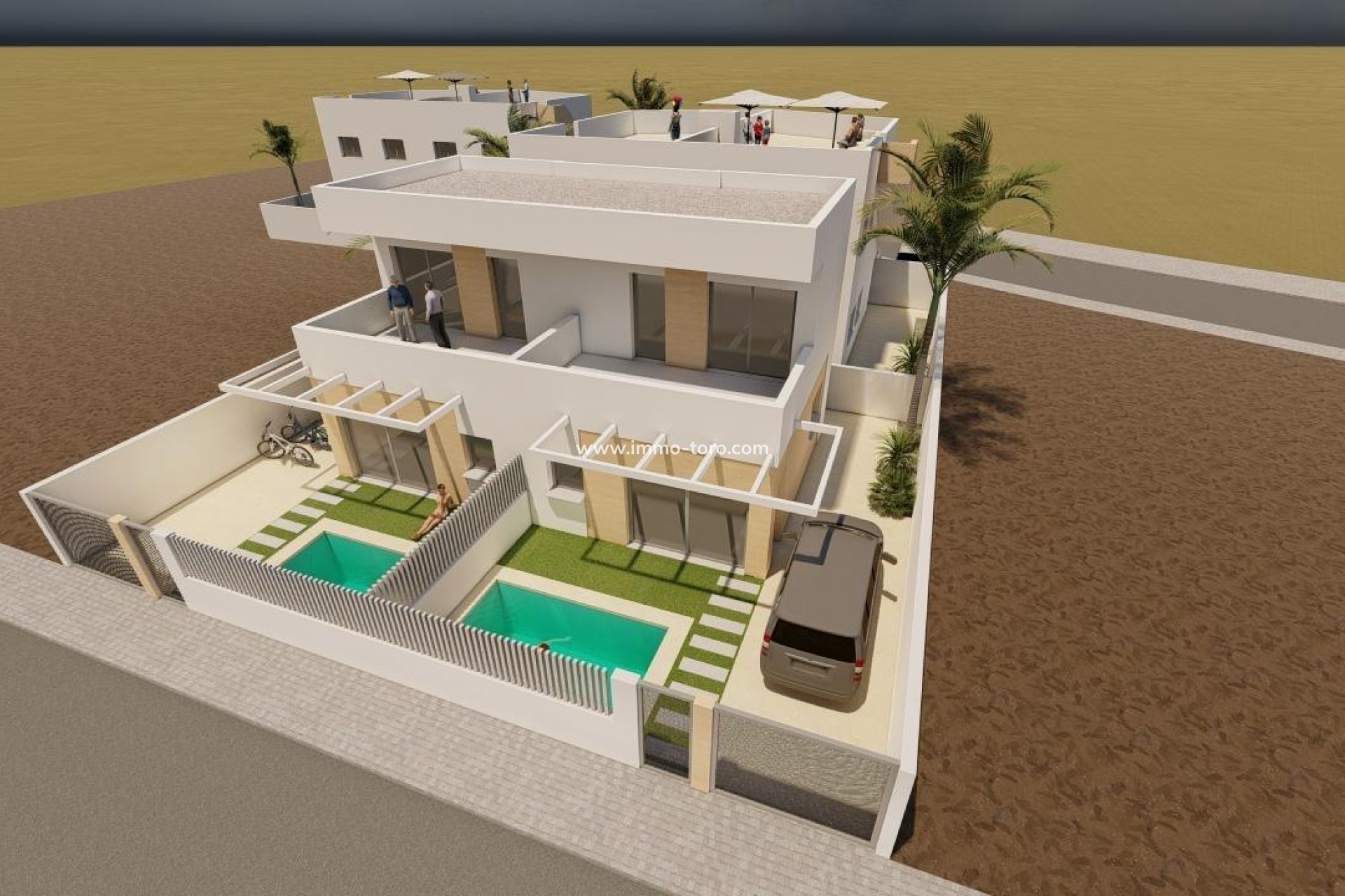 Nieuwbouw - Villa - Puerto de Mazarron - Mar De Plata