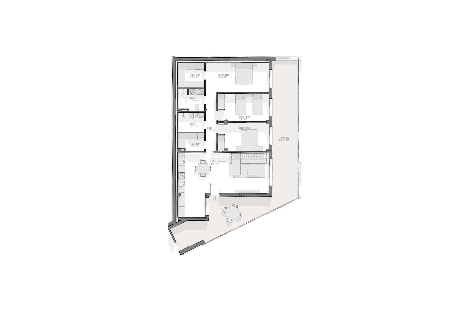 Nouvelle construction - Appartement - Aguilas - Playa del Hornillo