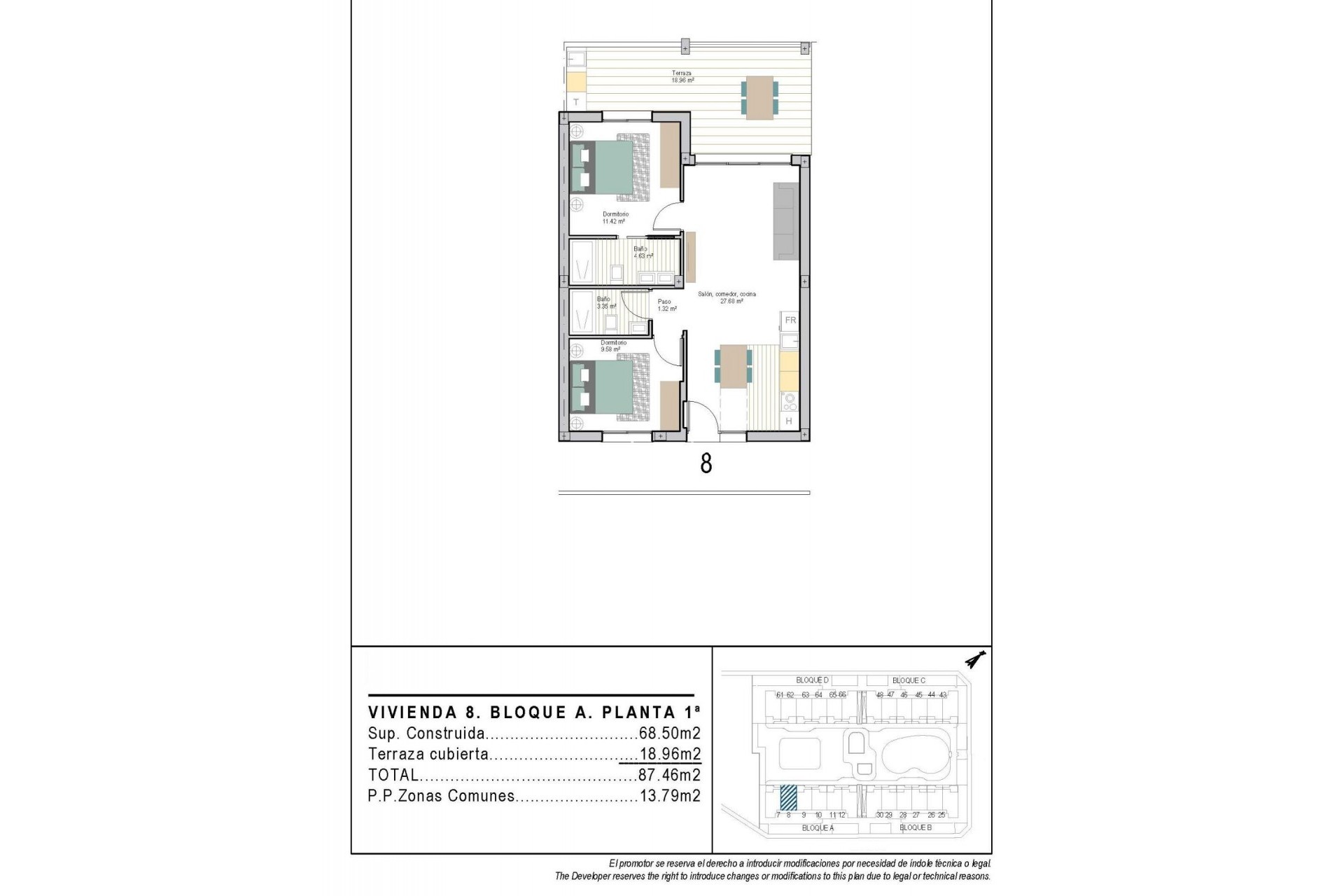 Nouvelle construction - Appartement - Torre Pacheco - San Cayetano
