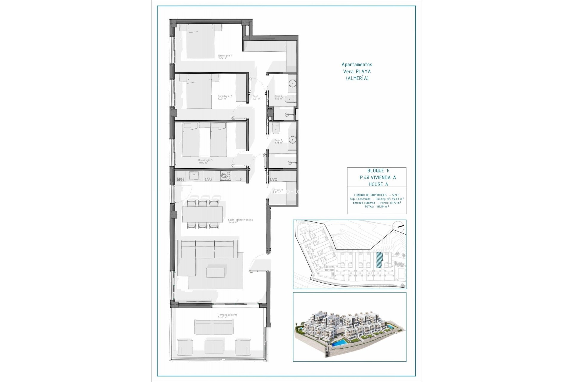 Nouvelle construction - Appartement - Vera - Pueblo Salinas