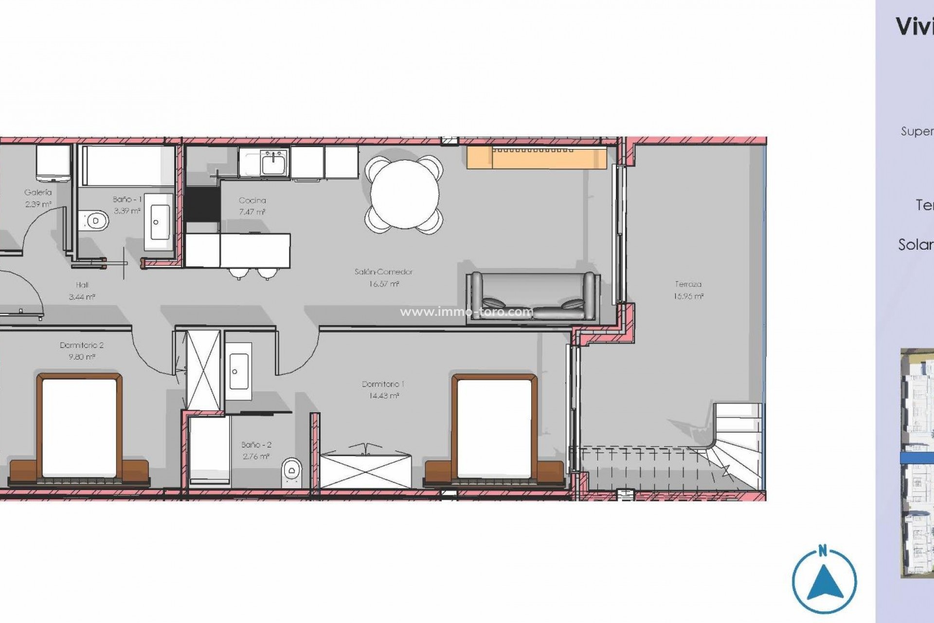 Nouvelle construction - Penthouse - Guardamar del Segura - El Raso