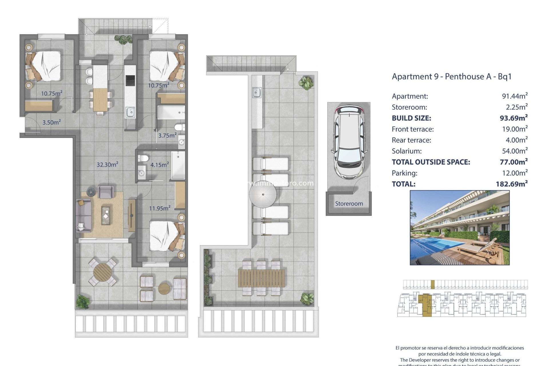 Nouvelle construction - Penthouse - Los Alcázares - Los Narejos