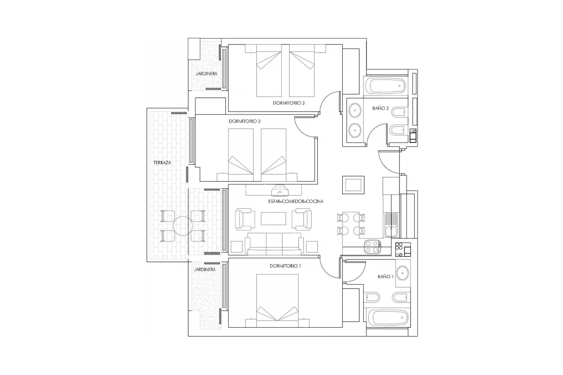 Nouvelle construction - Penthouse - Vera - Puerto del Rey