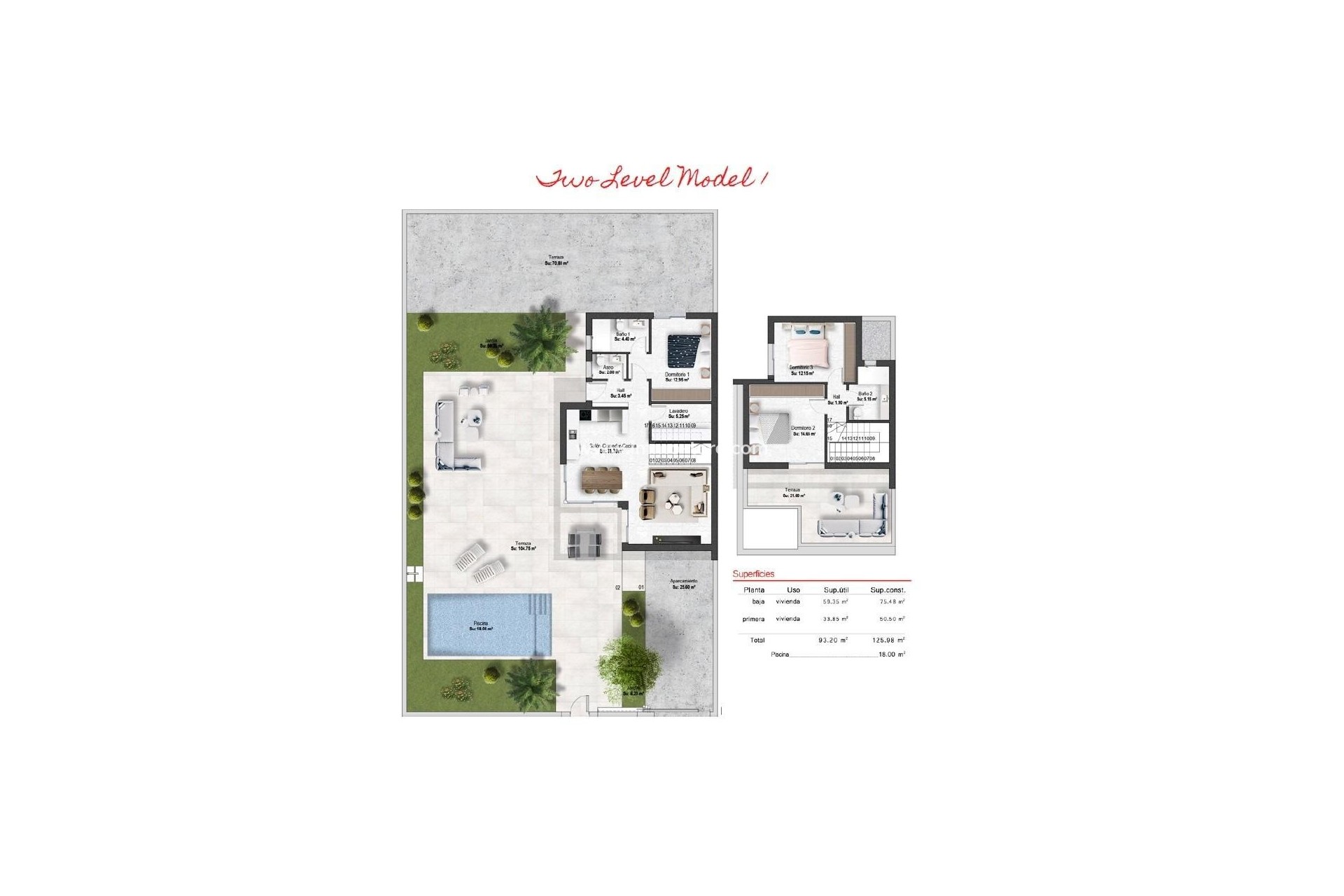 Nouvelle construction - Villa - BAÑOS Y MENDIGO - Altaona Golf