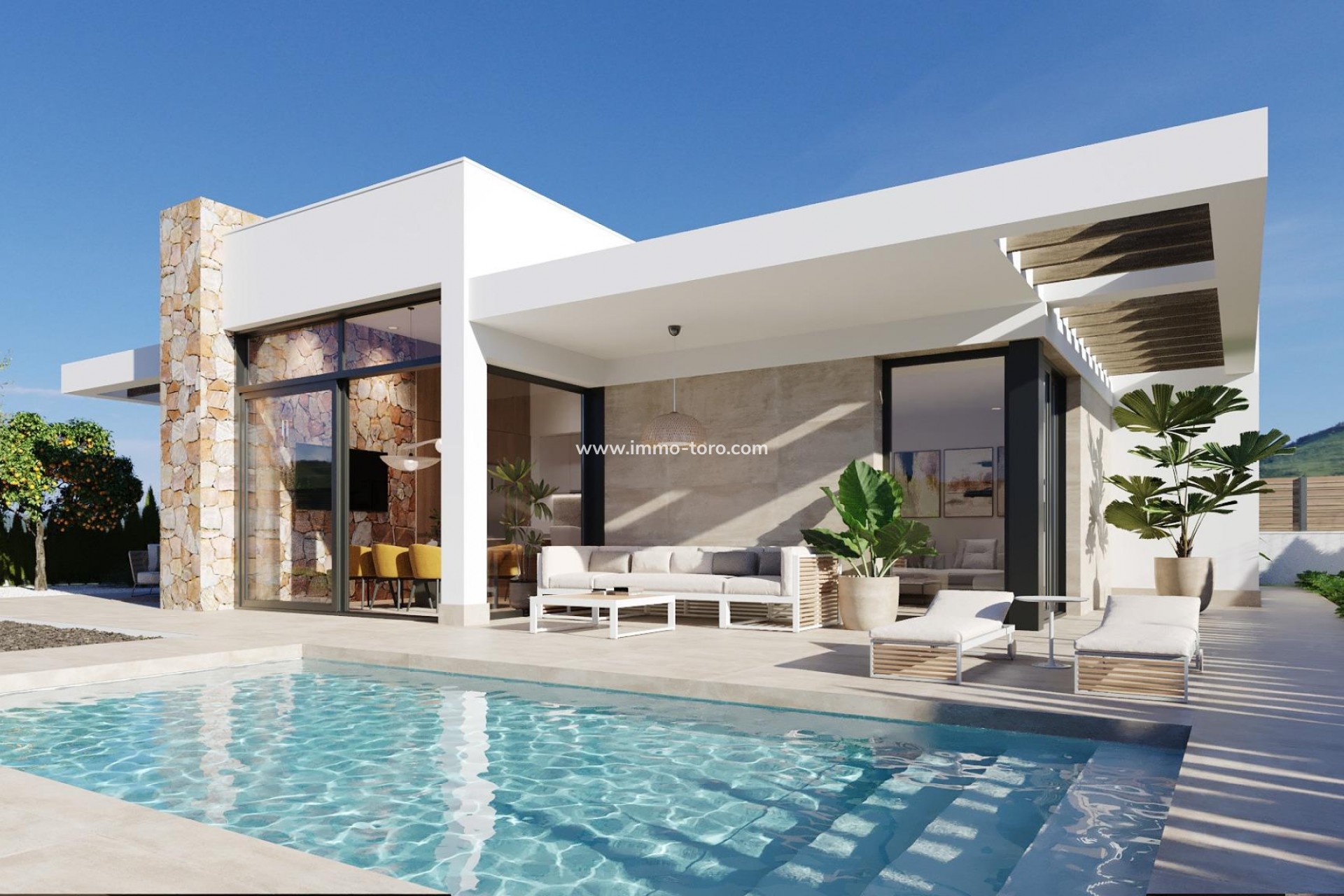 Nouvelle construction - Villa - Fuente Álamo - Hacienda Del Álamo Golf