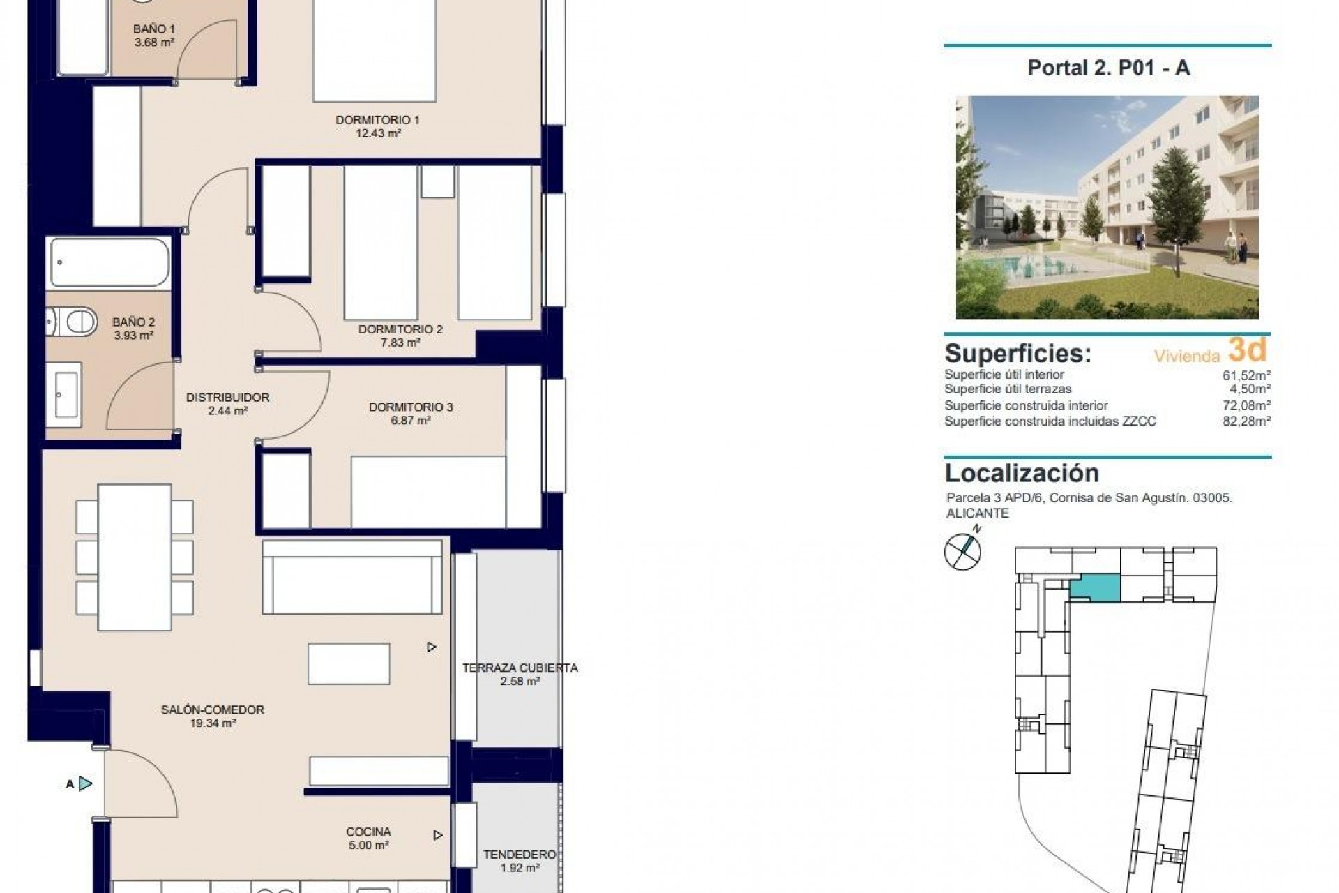Nueva construcción  - Apartamento - Alicante - San Agustín