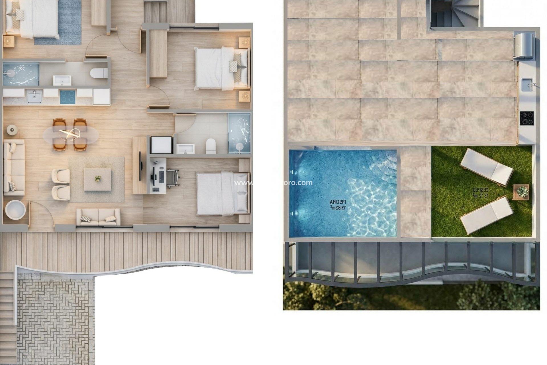 Nueva construcción  - Apartamento - Pilar de la Horadada - parques de Andromeda