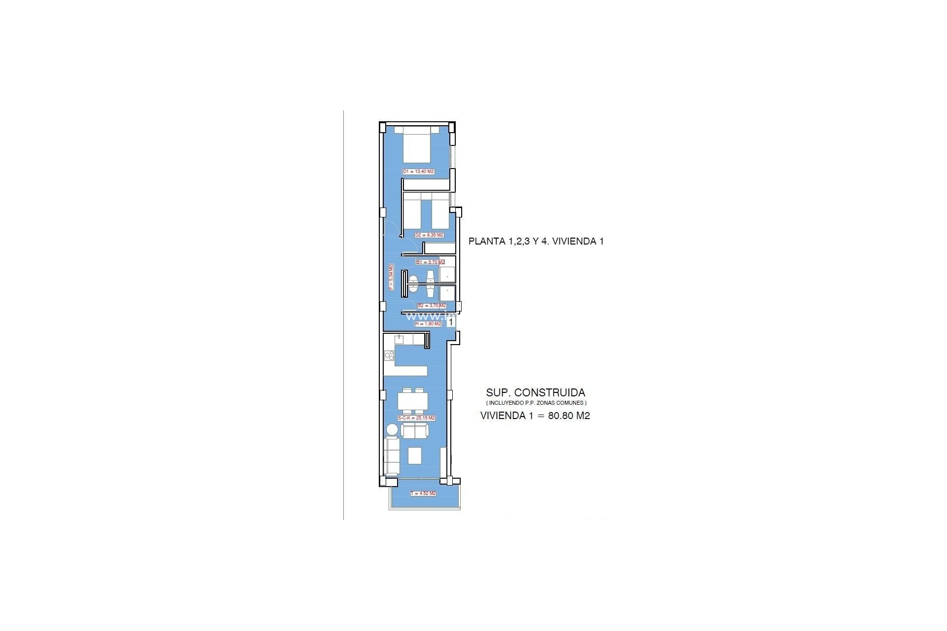 Nueva construcción  - Apartamento - Torrevieja - Playa El Acequión