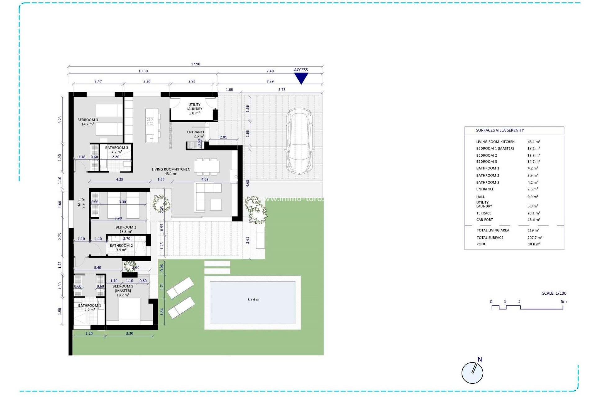 Nueva construcción  - Villa / Chalet - BAÑOS Y MENDIGO - Altaona Golf