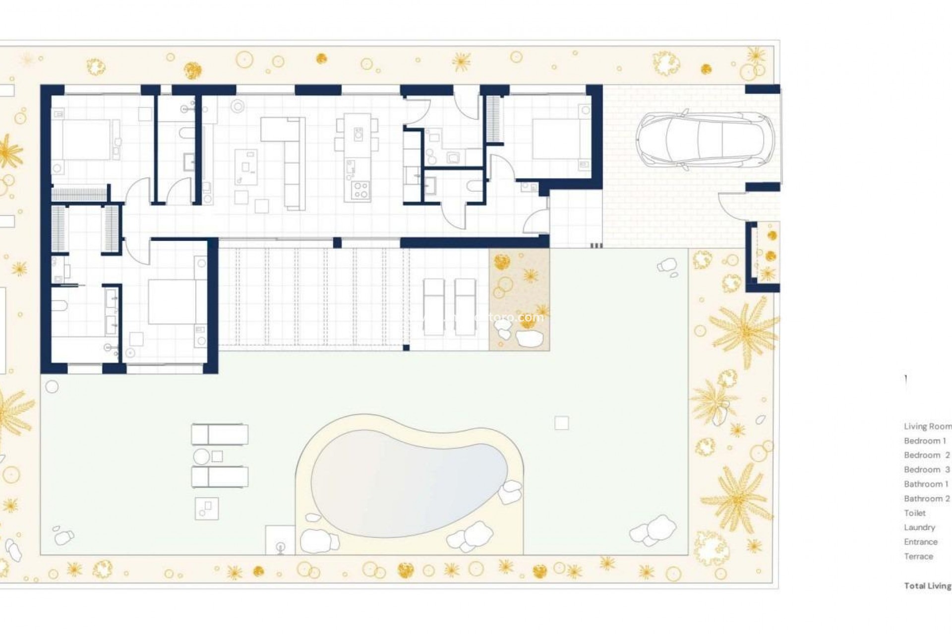Nueva construcción  - Villa / Chalet - BAÑOS Y MENDIGO - Altaona Golf