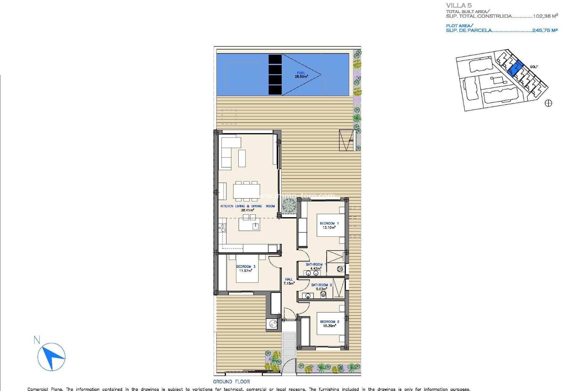 Nueva construcción  - Villa / Chalet - Los Alcázares - Serena Golf