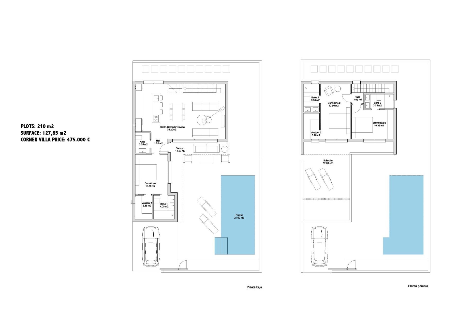 Nueva construcción  - Villa / Chalet - San Javier - Parque de los leones