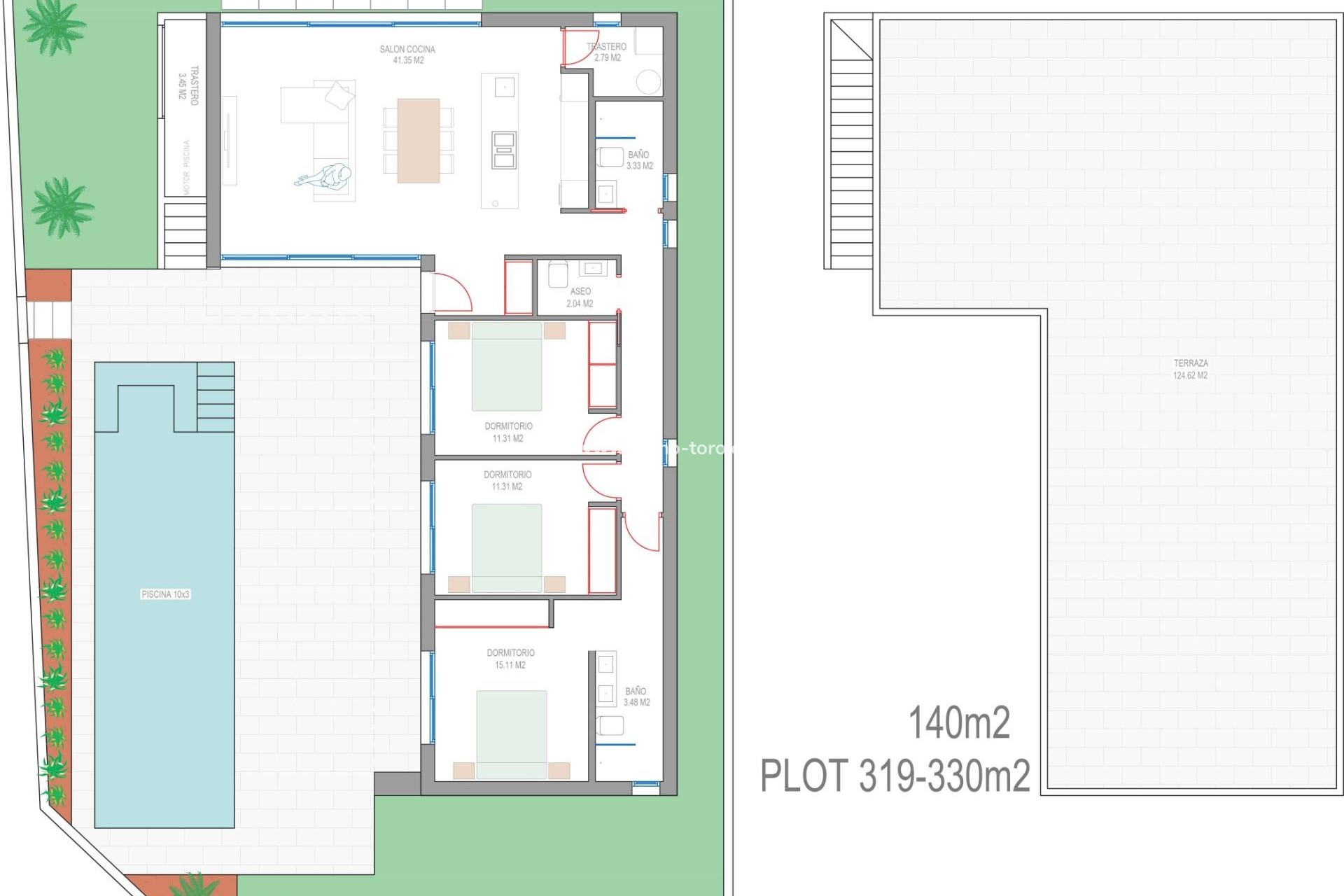 Nueva construcción  - Villa / Chalet - San Javier - Parque del doce