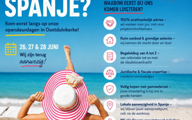 ZON, ZEE EN VASTGOED IN SPANJE BEGINT IN OOSTDUINKERKE!