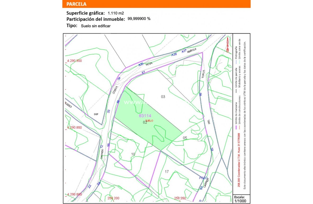 Herverkoop - Plot - Javea - Costa Nova Jávea