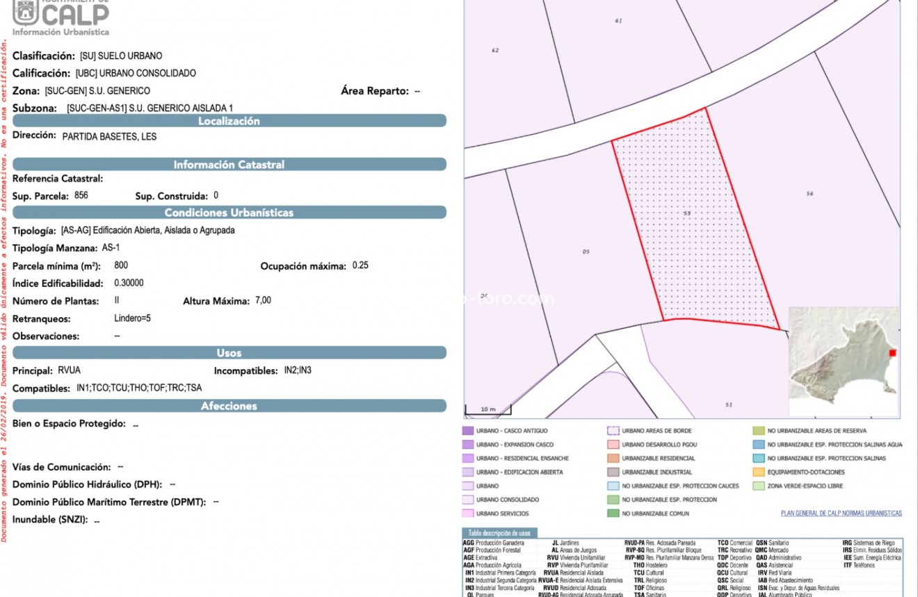Venta - Plot - Calpe - Bassetes Calpe