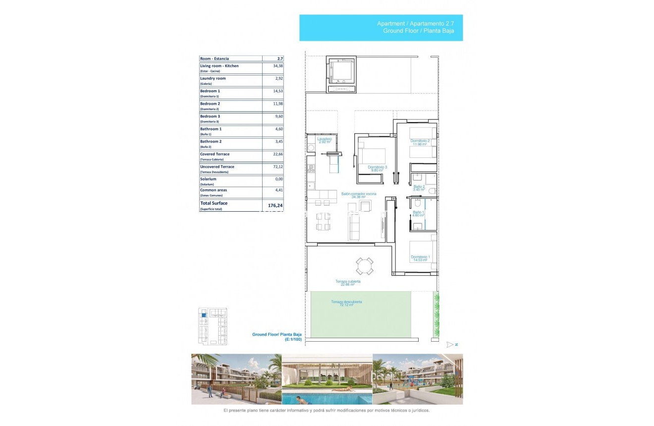 Nieuwbouw - Appartement  - Pilar de la Horadada - Playa de las Higuericas