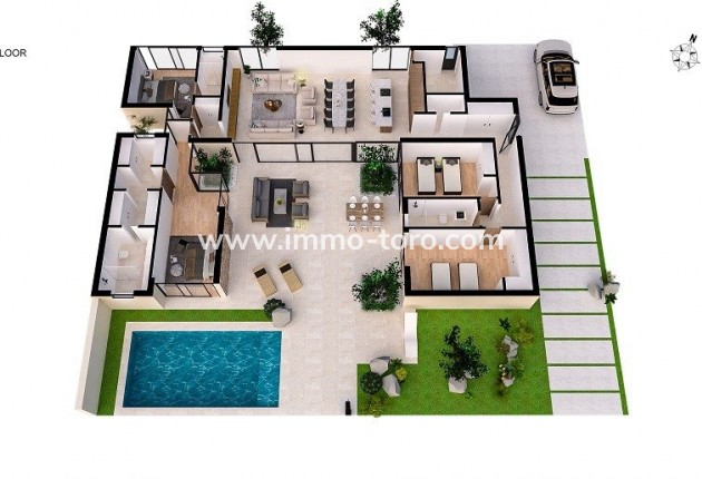 New Build - Villa - BAÑOS Y MENDIGO - Altaona Golf