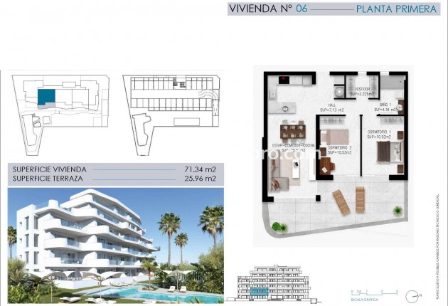 Nieuwbouw - Appartement  - Pilar de la Horadada - Mil Palmeras