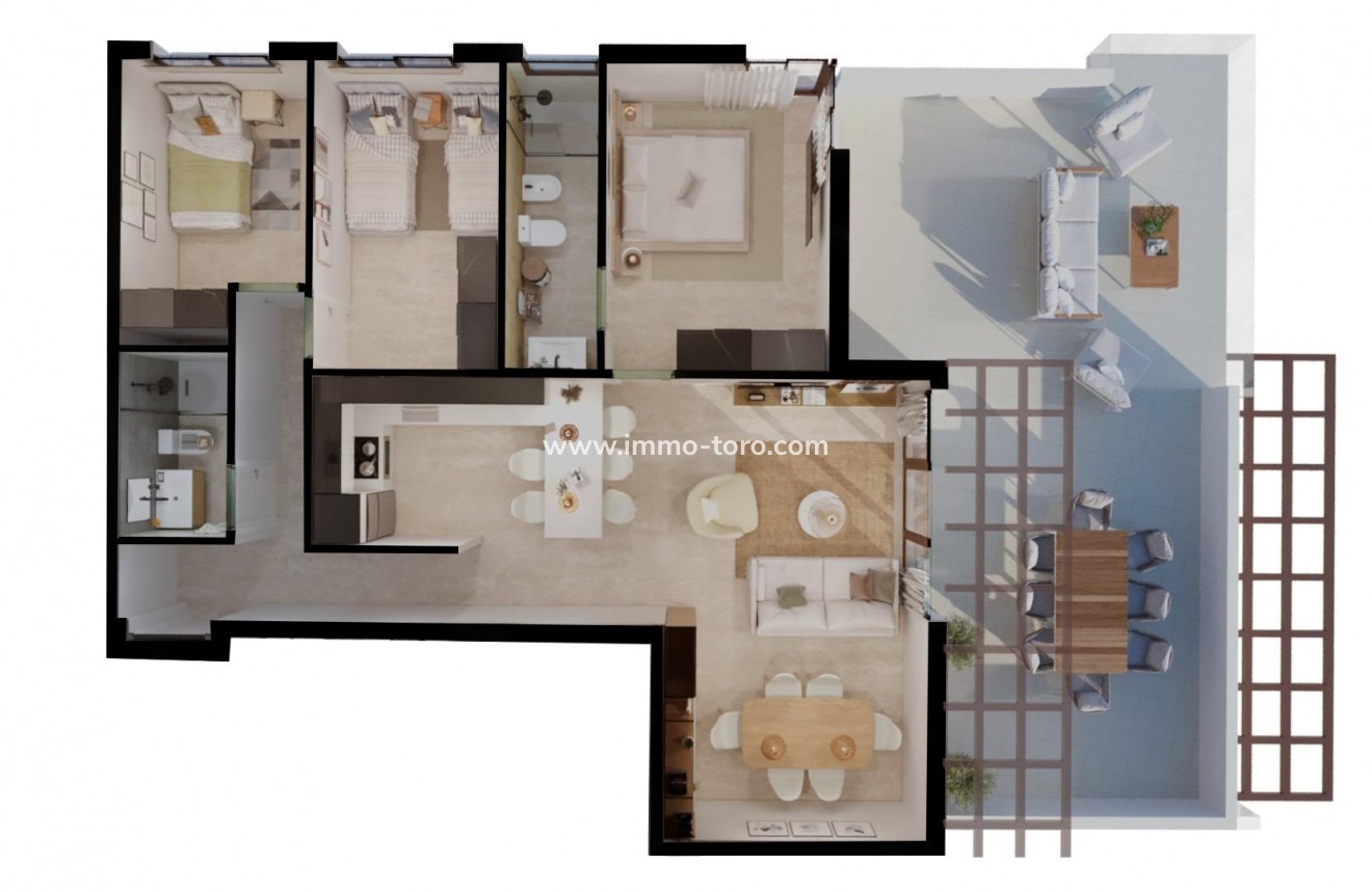 New Build - Apartment - Vera - Vera playa