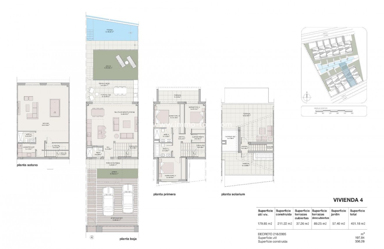 Nieuwbouw - Geschakelde woning - Estepona - Los Flamingos