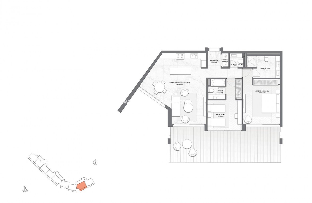 Nieuwbouw - Appartement  - Casares - Finca Cortesín