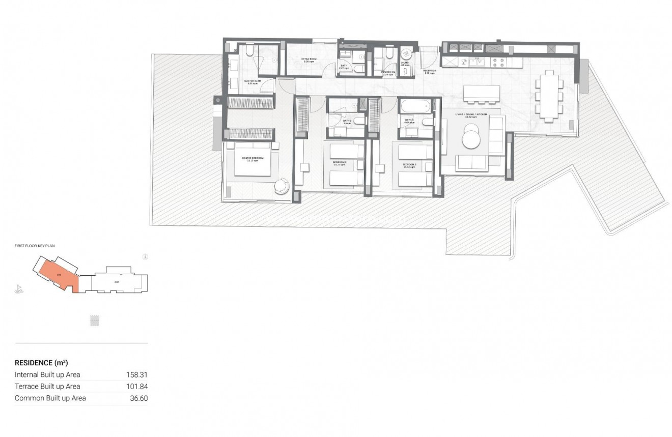 Nieuwbouw - Penthouse - Casares - Finca Cortesín