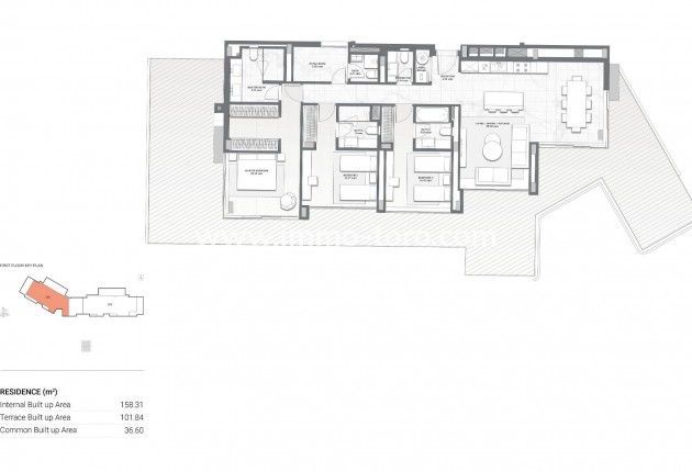 Nieuwbouw - Penthouse - Casares - Finca Cortesín