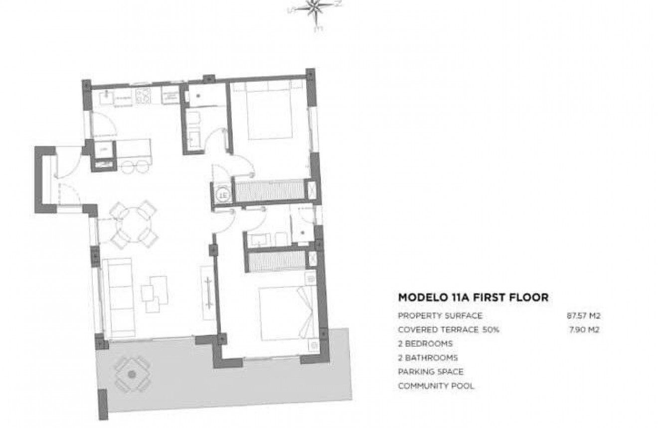 Nueva construcción  - Apartamento - Los Alcázares - Parque Diana
