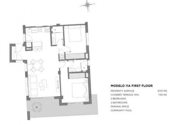Nueva construcción  - Apartamento - Los Alcázares - Parque Diana