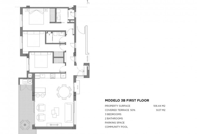Nueva construcción  - Apartamento - Los Alcázares - Parque Diana