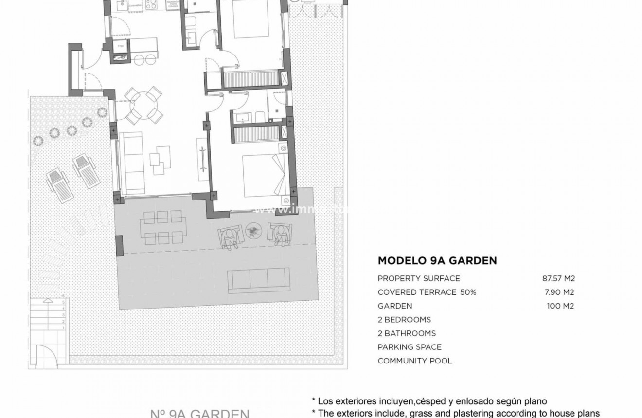 Nueva construcción  - Apartamento - Los Alcázares - Parque Diana