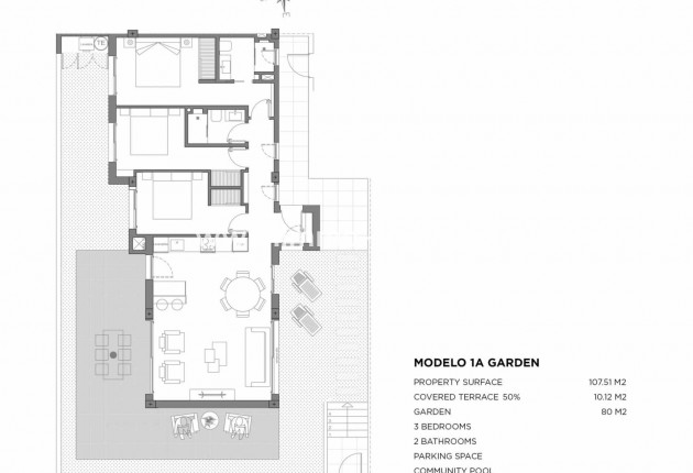 New Build - Apartment - Los Alcázares - Parque Diana