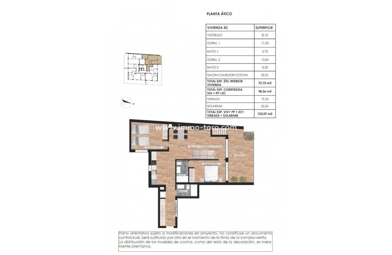 Nueva construcción  - Ático - Torrevieja - Parque de las Naciones