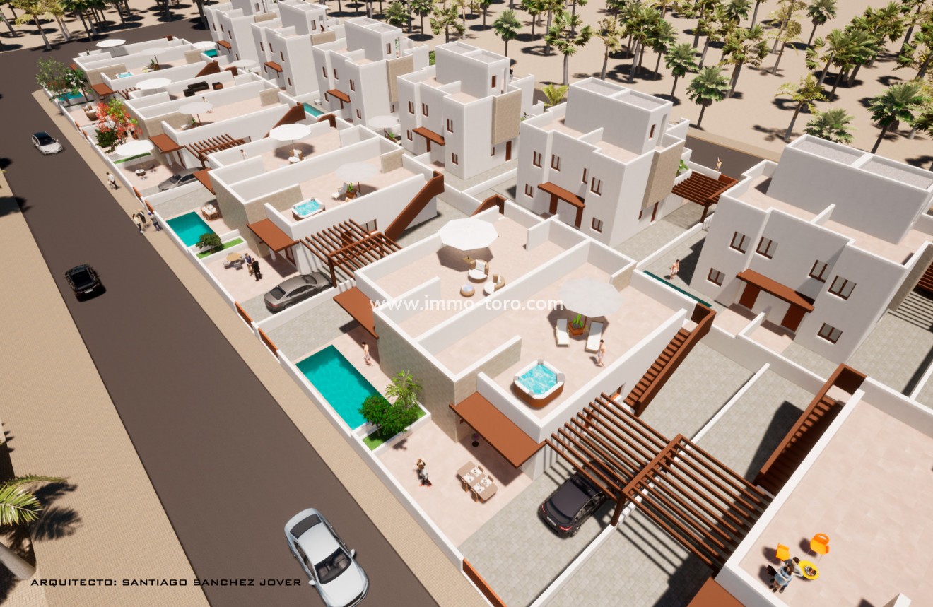 Nieuwbouw - Geschakelde woning - Mazarrón