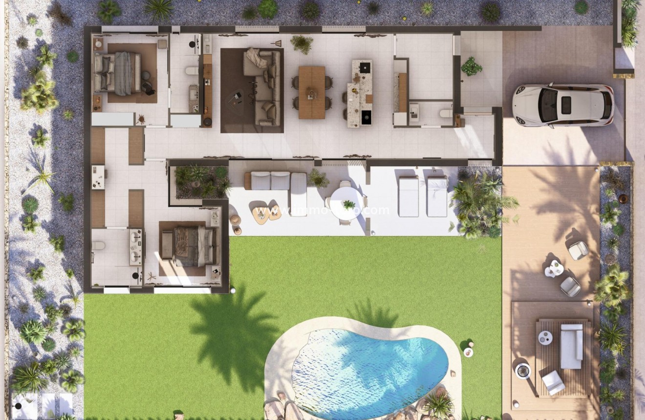 New Build - Villa - BAÑOS Y MENDIGO - Altaona Golf