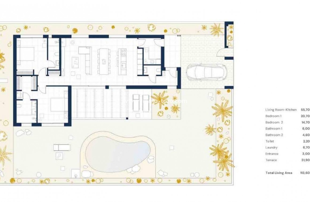New Build - Villa - BAÑOS Y MENDIGO - Altaona Golf