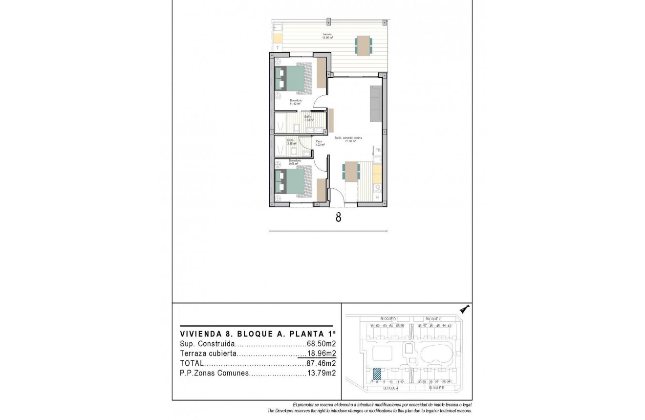 New Build - Apartment - Torre Pacheco - San Cayetano