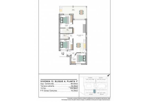 New Build - Apartment - Torre Pacheco - San Cayetano