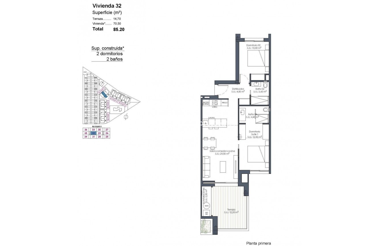 New Build - Apartment - Los Alcázares - Serena Golf